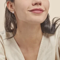 Histoire d'Or Boucles D'oreilles Puces Ayana Argent Blanc Hot