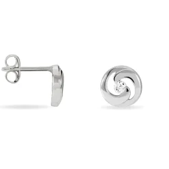 Histoire d'Or Boucles D'oreilles Puces Anne-andree Argent Blanc Oxyde De Zirconium Sale