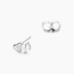 Histoire d'Or Boucles D'oreilles Puces Amani Argent Blanc Oxyde De Zirconium Sale