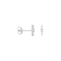 Histoire d'Or Boucles D'oreilles Puces Adriaan Argent Blanc Oxyde De Zirconium Hot