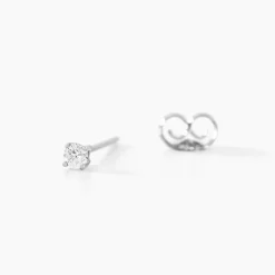 Histoire d'Or Boucles D'oreilles Puces Aphrodite or blanc diamant