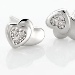Histoire d'Or Boucles D'oreilles Puces Argent Blanc Dounyo Oxydes De Zirconium Best