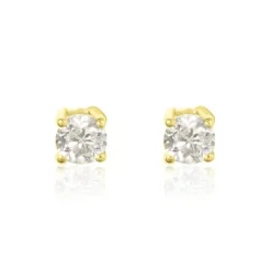 Histoire d'Or Boucles D'oreilles Puces Aphrodite or jaune diamant