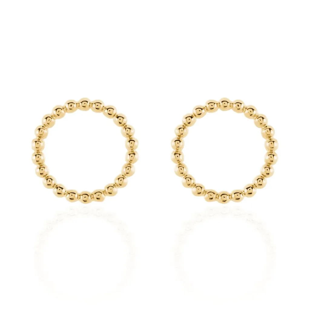 Histoire d'Or Boucles D'oreilles Puces Abigael Plaqué Or Jaune Sale