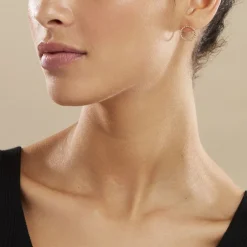 Histoire d'Or Boucles D'oreilles Puces Abigael Plaqué Or Jaune Sale