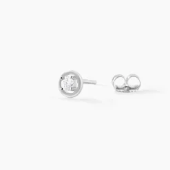 Histoire d'Or Boucles D'oreilles Puces Argent Blanc Laureto Oxydes De Zirconium Outlet