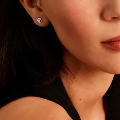 Histoire d'Or Boucles D'oreilles Puces Argent Blanc Laureto Oxydes De Zirconium Outlet