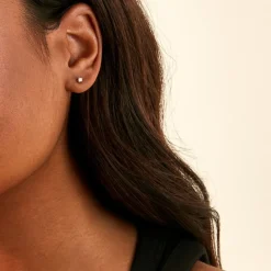 Histoire d'Or Boucles D'Oreilles Puces Aphrodite Or Jaune Diamant