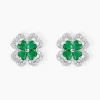 Histoire d'Or Boucles D'oreilles Puces Argent Blanc Deryn Verre Oxydes De Zirconium Sale