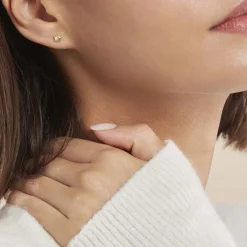 Histoire d'Or Boucles D'oreilles Puces Alphonsine Etoile Or Jaune Sale