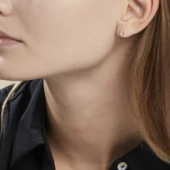 Histoire d'Or Boucles D'oreilles Puces Almira Argent Blanc Oxyde De Zirconium Sale