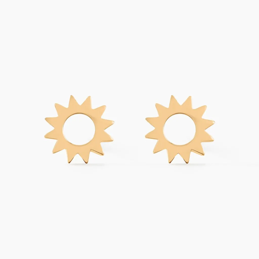 Histoire d'Or Boucles D'oreilles Puces Adelinda Plaqué Or Jaune Best