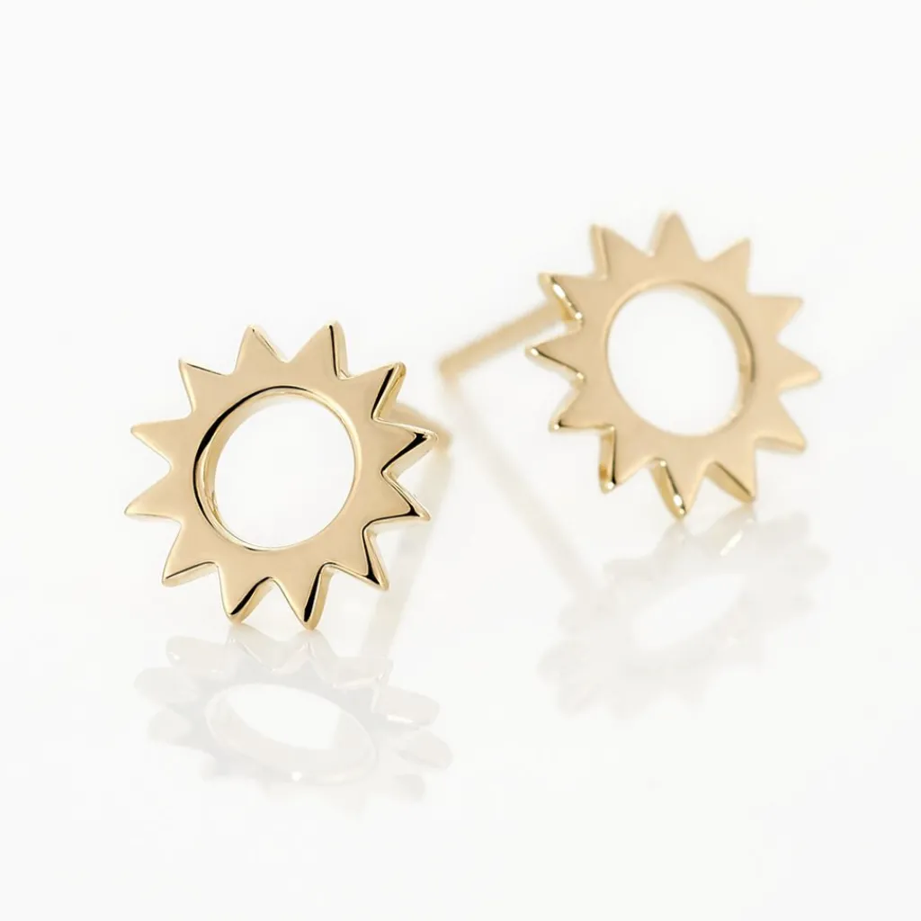 Histoire d'Or Boucles D'oreilles Puces Adelinda Plaqué Or Jaune Best