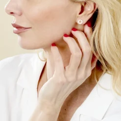 Histoire d'Or Boucles D'oreilles Puces Adelinda Plaqué Or Jaune Best