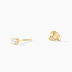 Histoire d'Or Boucles D'oreilles Puces Aphrodite or jaune diamant Discount