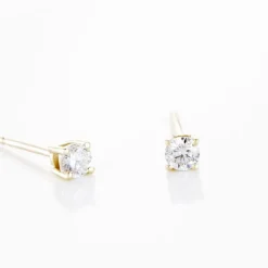 Histoire d'Or Boucles D'oreilles Puces Aphrodite or jaune diamant Discount