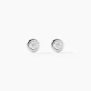 Histoire d'Or Boucles D'oreilles Puces Argent Blanc Laureano Oxydes De Zirconium Sale