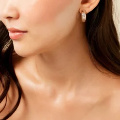 Histoire d'Or Boucles D'Oreilles Puces Adonijah Or Bicolore Outlet