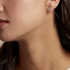 Histoire d'Or Boucles D'oreilles Puces Argent Blanc Bee Good Oxyde De Zirconium Online