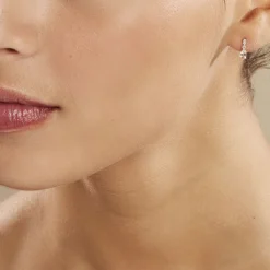 Histoire d'Or Boucles D'oreilles Puces Antonia Or Rose Morganite Et Diamant Clearance