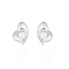Histoire d'Or Boucles D'oreilles Puces Alou Argent Blanc Oxyde De Zirconium Clearance