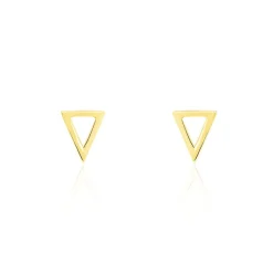 Histoire d'Or Boucles D'oreilles Puces Anne-berengere Triangle Or Jaune Outlet