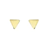 Histoire d'Or Boucles D'oreilles Puces Anne-berengere Triangle Or Jaune Hot