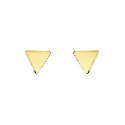 Histoire d'Or Boucles D'oreilles Puces Anne-berengere Triangle Or Jaune Hot