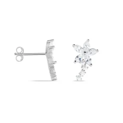 Histoire d'Or Boucles D'oreilles Puces Argent Blanc Florencio Oxydes De Zirconium Sale
