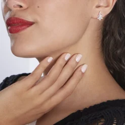 Histoire d'Or Boucles D'oreilles Puces Argent Blanc Florencio Oxydes De Zirconium Sale