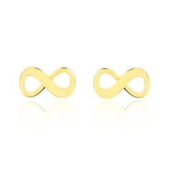 Histoire d'Or Boucles D'oreilles Puces Annie-francoise Infini Or Jaune Hot