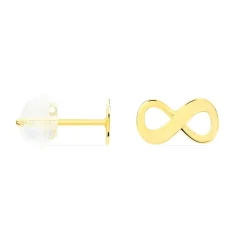 Histoire d'Or Boucles D'oreilles Puces Annie-francoise Infini Or Jaune Hot