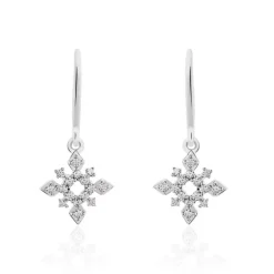 Histoire d'Or Boucles D'oreilles Puces Anea Or Blanc Diamant Sale