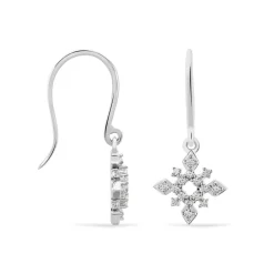 Histoire d'Or Boucles D'oreilles Puces Anea Or Blanc Diamant Sale