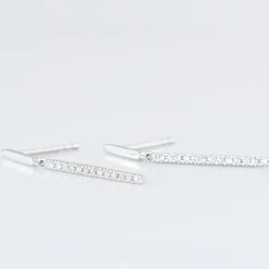 Histoire d'Or Boucles D'oreilles Puces Alayna or blanc diamant Sale