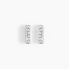 Histoire d'Or Boucles D'oreilles Puces Aprhodisia Or Blanc Diamant Blanc Best