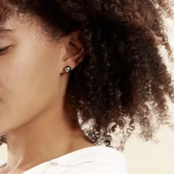 Histoire d'Or Boucles D'oreilles Puces Alper Or Jaune Perle De Culture De Tahiti Hot