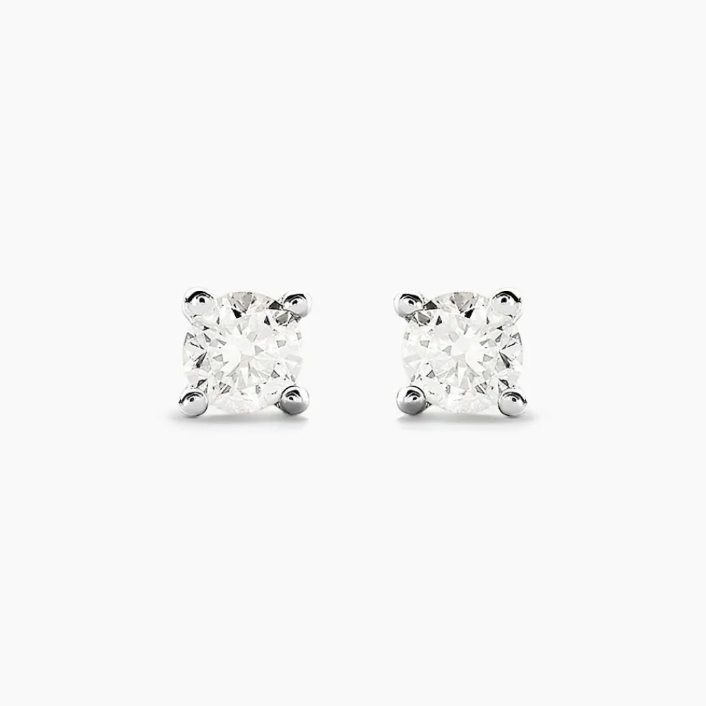Histoire d'Or Boucles D'oreilles Puces Aphrodite or blanc diamant Clearance