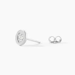 Histoire d'Or Boucles D'oreilles Puces Argent Blanc Chaker Oxydes De Zirconium Clearance