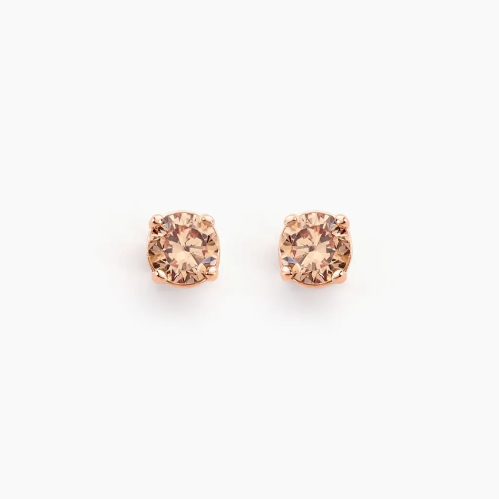Histoire d'Or Boucles D'oreilles Puces Argent Rose Rio Santa Teresa Oxyde argent rose oxyde champagne Outlet