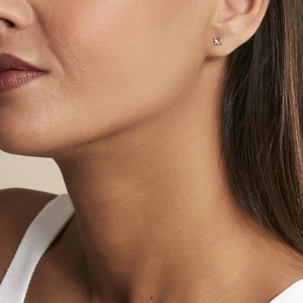 Histoire d'Or Boucles D'oreilles Puces Argent Rose Rio Santa Teresa Oxyde argent rose oxyde champagne Outlet