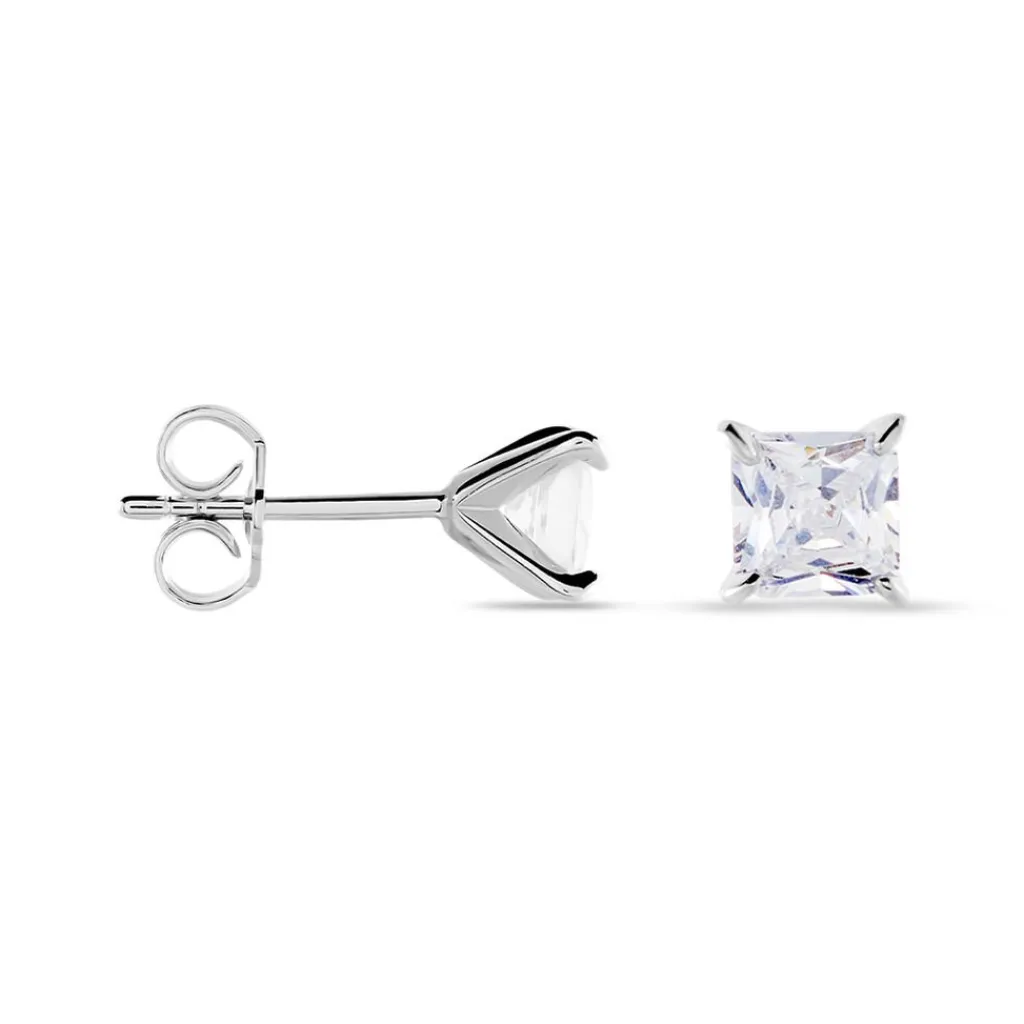 Histoire d'Or Boucles D'oreilles Puces Alys Argent Blanc Oxyde De Zirconium Outlet