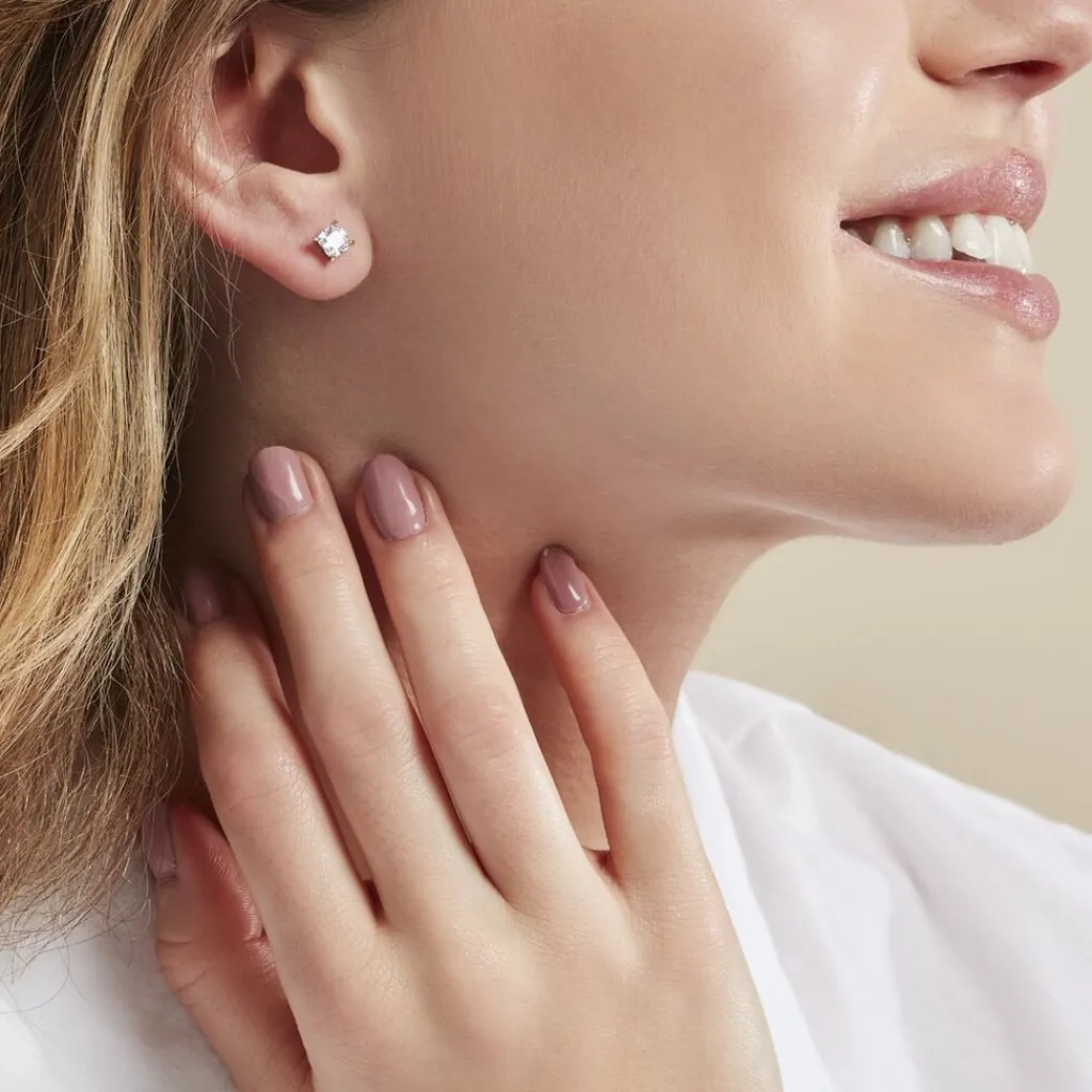 Histoire d'Or Boucles D'oreilles Puces Alys Argent Blanc Oxyde De Zirconium Outlet