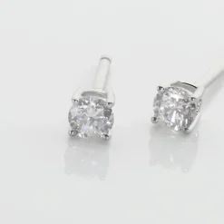 Histoire d'Or Boucles D'oreilles Puces Aphrodite or blanc diamant Outlet
