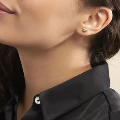 Histoire d'Or Boucles D'oreilles Puces Anne-maudae C艙urs Or Jaune Clearance