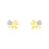 Histoire d'Or Boucles D'oreilles Puces Bartholomee Papillon Or Jaune
