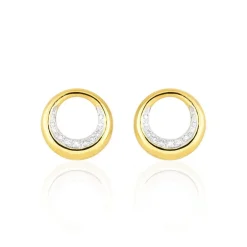 Histoire d'Or Boucles D'oreilles Puces Batoul Or Jaune Diamant Clearance