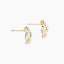 Histoire d'Or Boucles D'oreilles Puces Bathilde Or Jaune Diamant Discount
