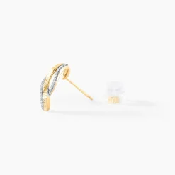 Histoire d'Or Boucles D'oreilles Puces Bathilde Or Jaune Diamant Discount