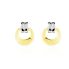 Histoire d'Or Boucles D'oreilles Puces Berangere Cercle Or Bicolore Best